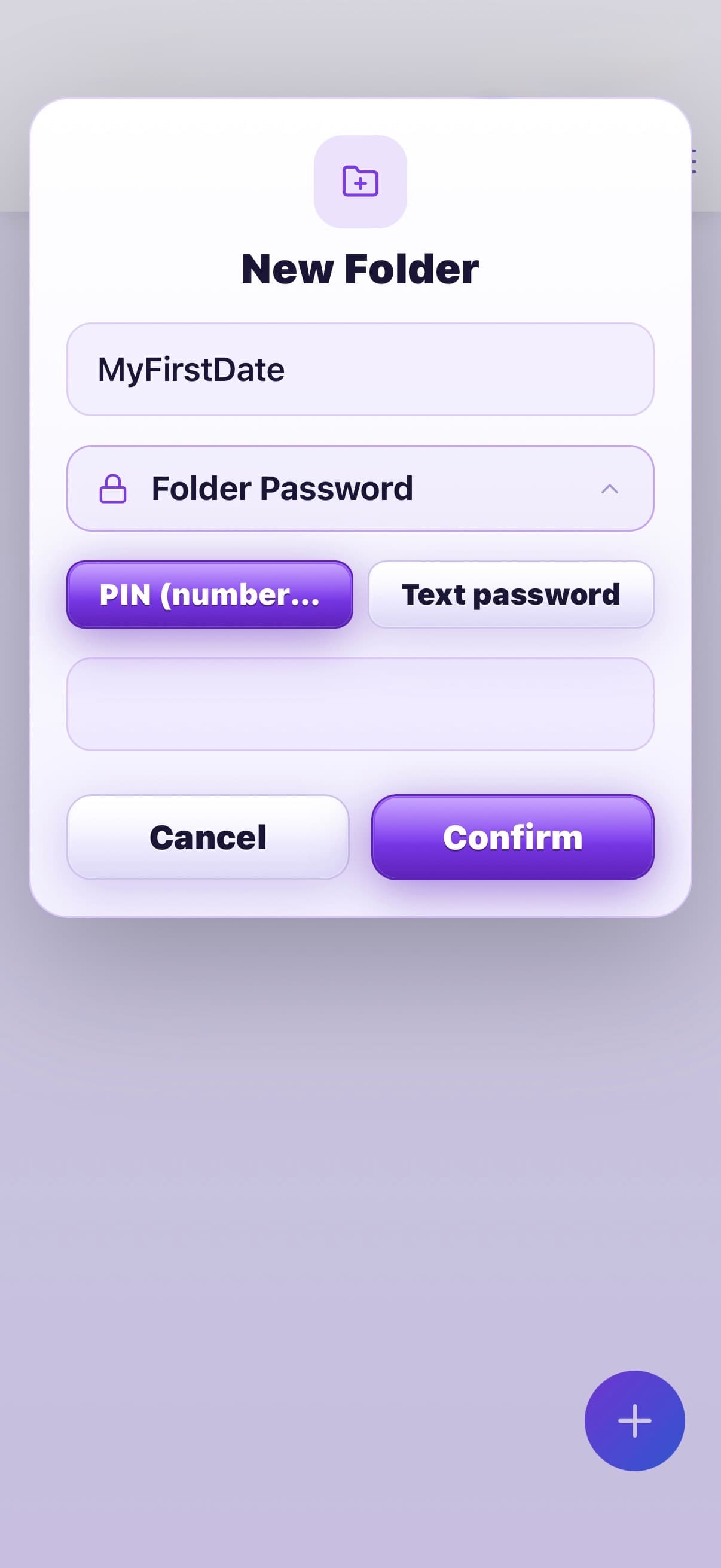 Folder password